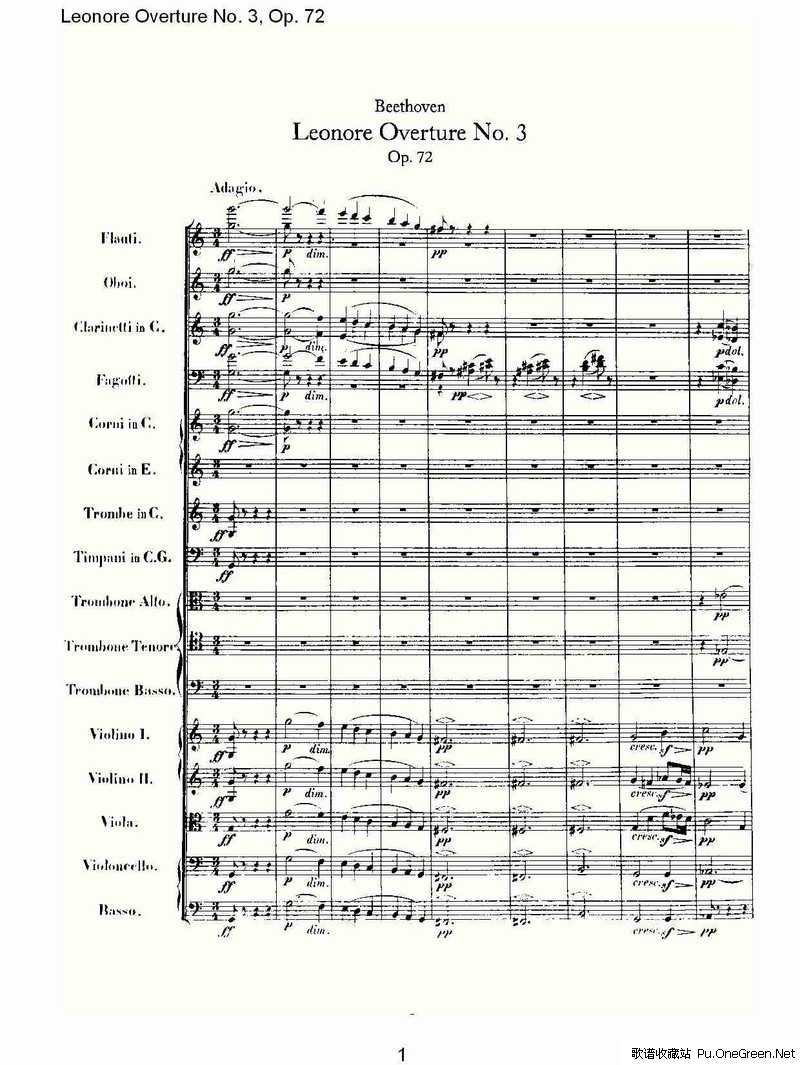 Leonore Overture No. 3, Op. 72һ